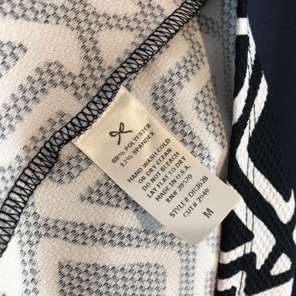 Everly Nordstrom Black and White Patterned Dress - Size Medium - Picture 5 of 5